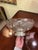 Transparent Cambridge Glass Co. "Chantilly" 10" Divided Etched Glass Bowl, With Wallace Sterling Silver Foot, C. 1950's For Sale - Image 8 of 9
