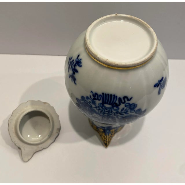 Blue Antique Porcelain Blue & White Milk Pitcher For Sale - Image 8 of 12