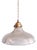 Holophane Pendant Light in Clear Grooved Glass, 1930s For Sale