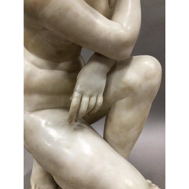 Large Figure of Crouching Venus, 1830, Marble For Sale - Image 6 of 18