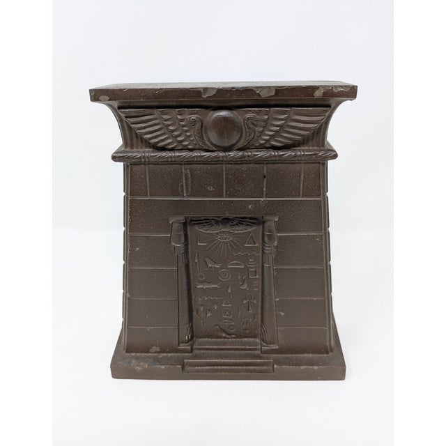 1920s 1920s "Egyptian Tomb" Bookends by Bradley & Hubbard For Sale - Image 5 of 9