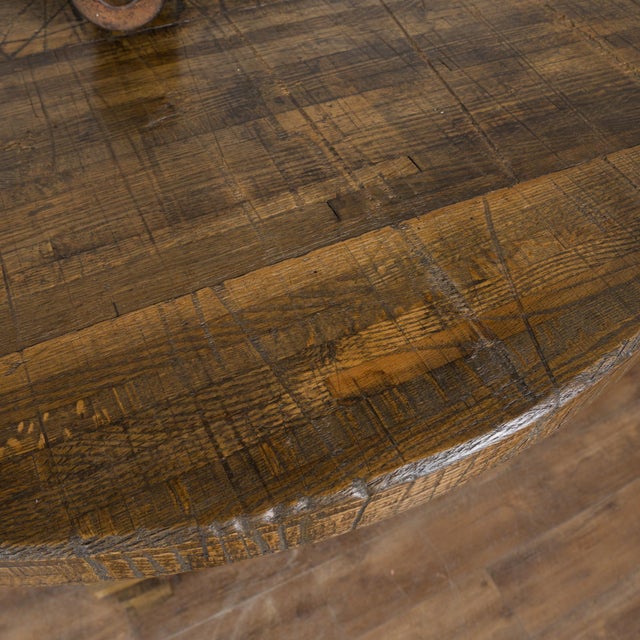 ​​​​​​​Standing Bar Wine Tasting Table From Old Wine Press, Hungary Circa 1900 For Sale - Image 6 of 18