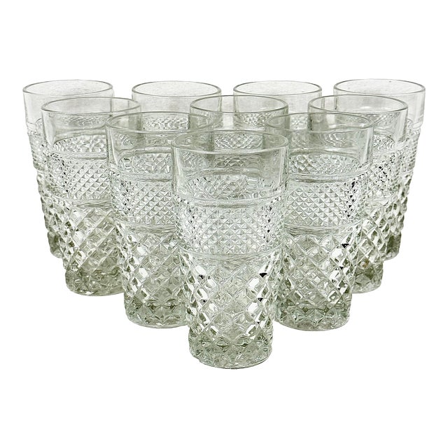 Vintage Anchor Hocking Wexford 10 Oz Drinking Glasses Set of 10 Chairish