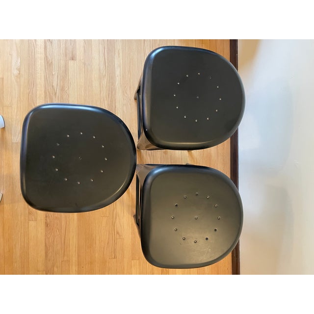 Metal Restoration Hardware Remy Bar Stools - Set of 3 For Sale - Image 7 of 8