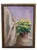 Vintage Still Life Painting of Spring Yellow Mums in a Terracotta Planter Pot Painted on a Canvas Panel Framed and Signed...