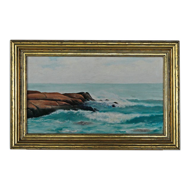 Vintage Seascape Painting For Sale