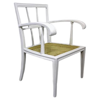 Art Nouveau White Lacquered Beech Armchair by Josef Hoffmann For Sale