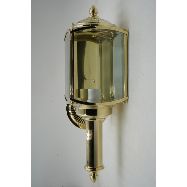 Traditional 1990s Baldwin Brass Exterior Lantern Lamps - a Pair For Sale - Image 3 of 13