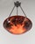 Art Deco French Art Deco Pendant Light by Le Verre Francais Schneider - 1925 Cameo Chandelier France For Sale - Image 3 of 12