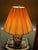 Vintage 31" Japanese Satsuma Moriage Table Lamp With Pleated Shade For Sale - Image 15 of 18
