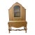 1970s French Provincial-Style Gold Arched Display Cabinet For Sale
