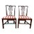 Pair of Antique English Chippendale Mahogany Side Chairs Circa 1775 18th Century For Sale