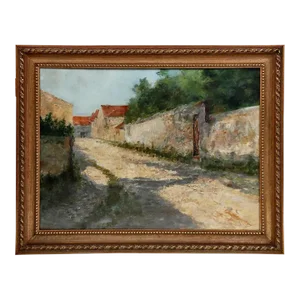 Italian Post Impressionist Painting of an Italian Street Scene