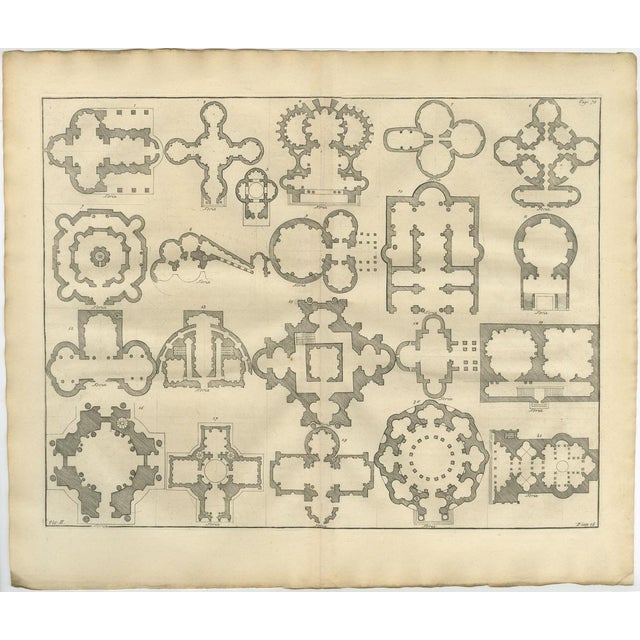 Early 18th Century Serlio, Architectural Plan Engravings, 1721, Paper, Set of 2 For Sale - Image 5 of 17