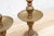 Metal Traditional Indian Brass Engraved Candle Holders For Sale - Image 7 of 8