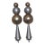 Custom Showhouse Heavy Metal 10" Tall Solid Designer Rods/Finials Gold and Silver - 4 Available For Sale