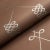 Schumacher Sample - Schumacher Nicolette Wallpaper in Silver on Brown For Sale - Image 4 of 4