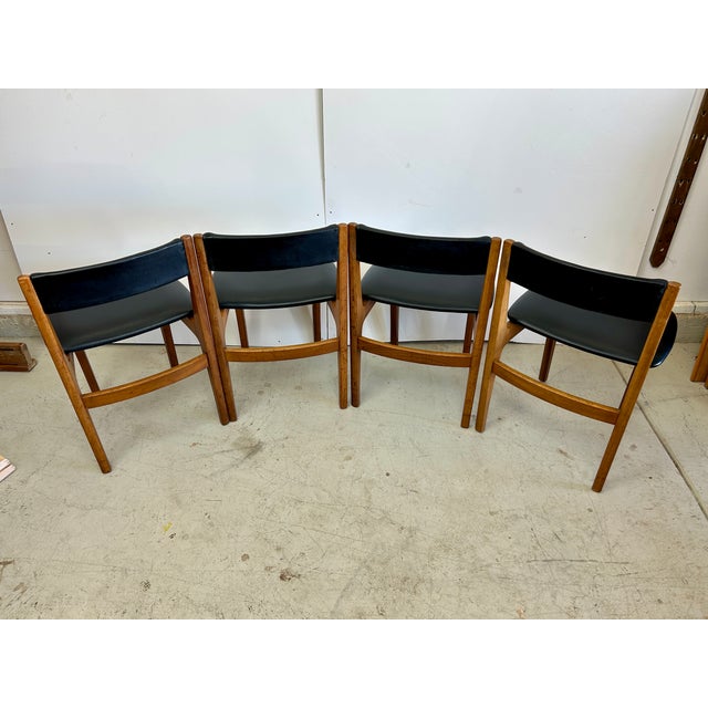 Mid 20th Century Vintage Mid-Century Teak Dining Chairs Four in the Style of Tom Robertson for McIntosh For Sale - Image 5 of 8