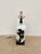 Asian Currey & Co Modern Asian Inspired Black & White Porcelain Lamp. For Sale - Image 3 of 5