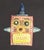 A 1970s ceramic tile by the American artist Mark Bulwinkle (born 1946). This ceramic piece depicts the face of a robot...