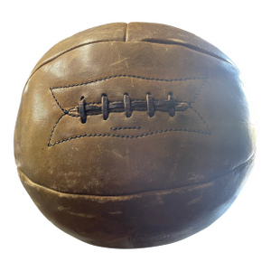 1930s Vintage Leather Medicine Ball