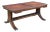 Mid 20th Century Duncan Phyfe Mahogany Tooled Leather Extendable Coffee Table 40-64" For Sale