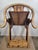 Late 19th Century Antique Bamboo and Wood Horseshoe-Back Armchair For Sale - Image 9 of 12