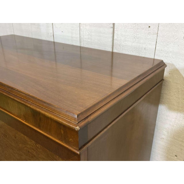 English Bar Buffet in Walnut and Walnut Burl, 1950s For Sale - Image 16 of 18