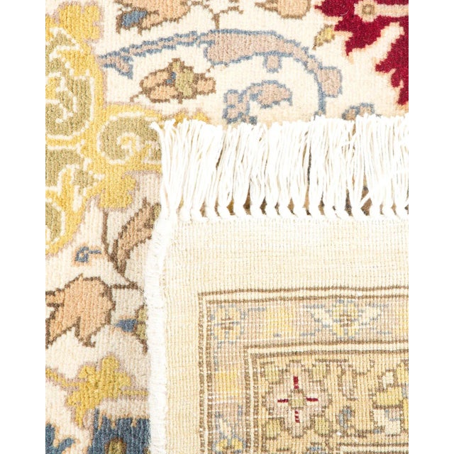 2000 - 2009 Mogul, One-of-a-Kind Hand-Knotted Area Rug - Ivory, 6' 1" x 13' 1" For Sale - Image 5 of 8
