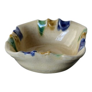 1960s MCM Studio Pottery Ceramic Ashtray Catchall For Sale