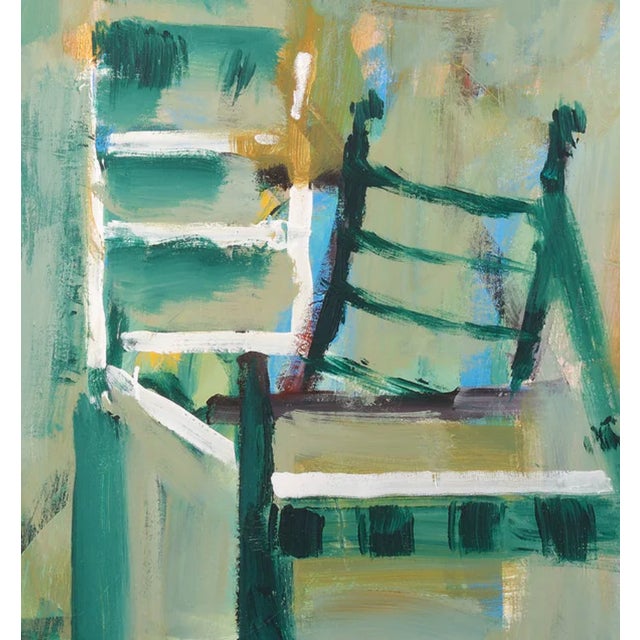 The Blue T-Square by Patricia Zinsmeister Parker (1934 - 2024) Mixed Media on Canvas, 2015, 48" x 48" Patricia Zinsmeister...