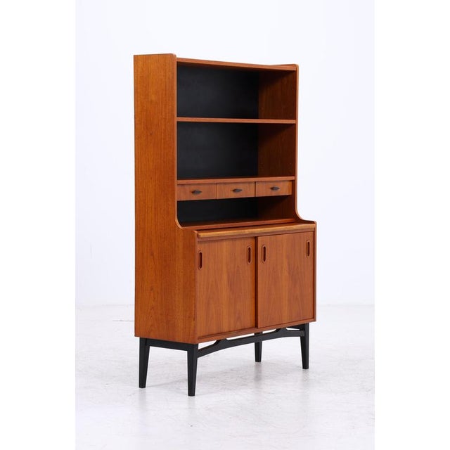 Mid-Century Teak Bookcase with Secretary For Sale - Image 16 of 18