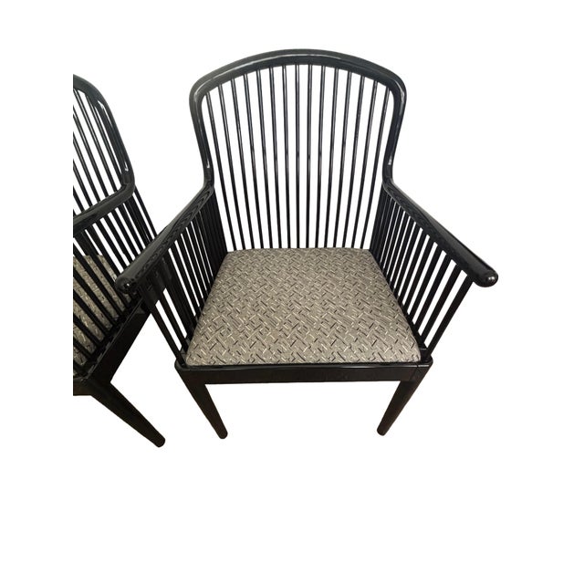 Davis Allen Stendig Andover Black Spindle Chair, Pair For Sale - Image 4 of 5