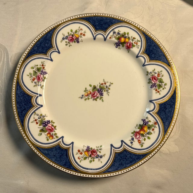 American Early 20th Century Aynsley Dinner Plate. 4 Available. For Sale - Image 3 of 7