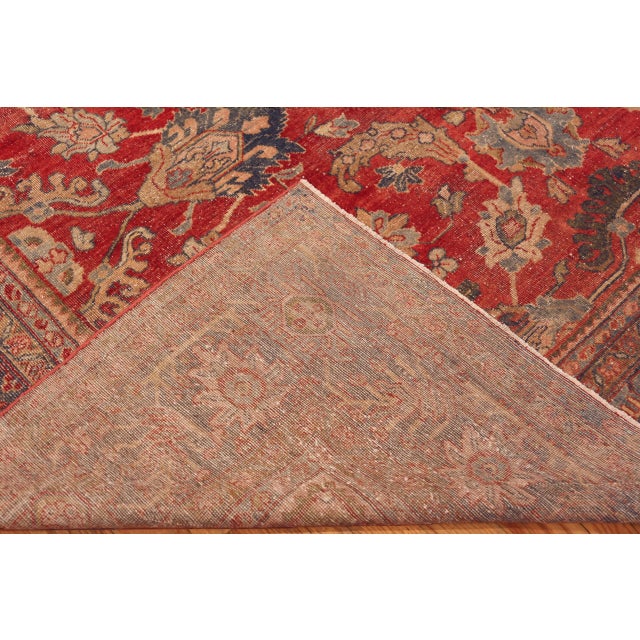 Nazmiyal Collection Antique Perisan Mahal Rug For Sale In New York - Image 6 of 6