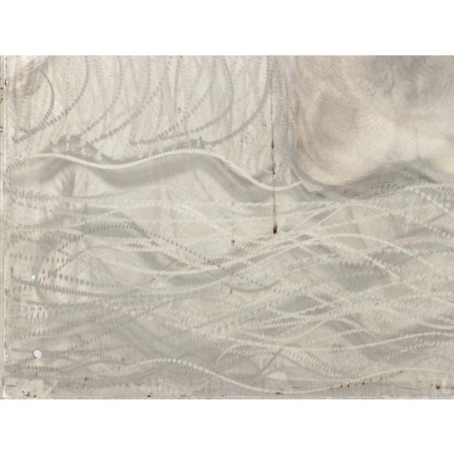 Early 21st Century Illegibly Signed Landscape Scene Steel Panel For Sale - Image 5 of 8