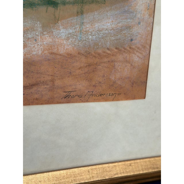 Thore Andersson, House in Skanör, 1950s, Watercolor & Paper, Framed For Sale - Image 10 of 12