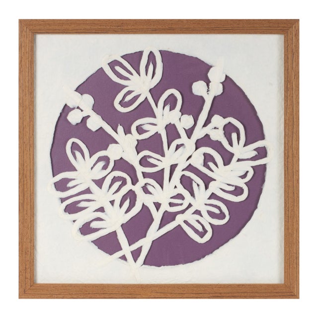 Modern Framed Floral Wall Art Under Glass (Set of 2) For Sale - Image 3 of 3