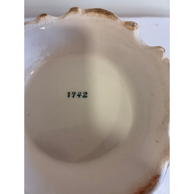 Ceramic Vintage Lefton Majolica Style Canister With Liid For Sale - Image 7 of 12