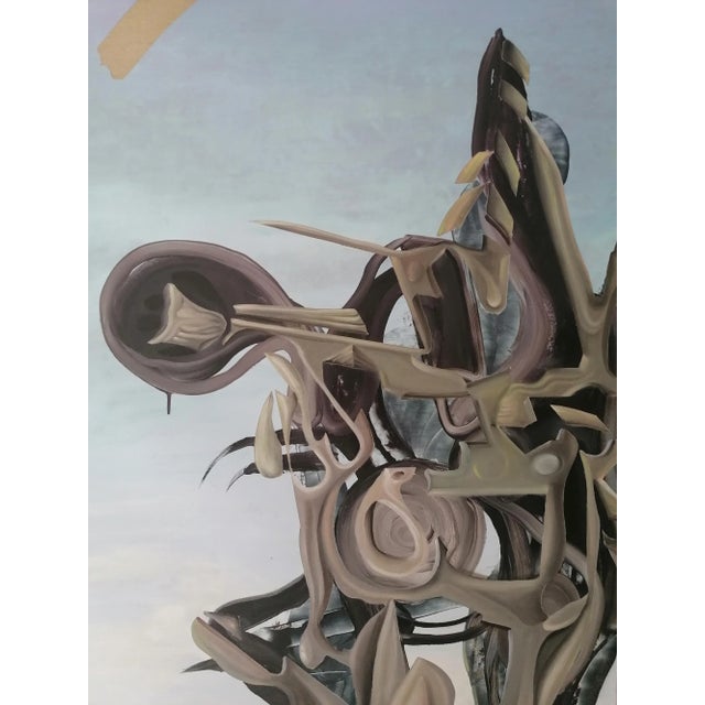 Plastic Stefano Mazzolini, Tulipa, 2020s, Mixed Media on Canvas For Sale - Image 7 of 10