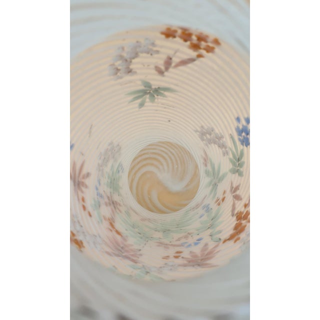 White Murano Glass Vase, Reticello,, Italy, 1960s. For Sale - Image 9 of 15