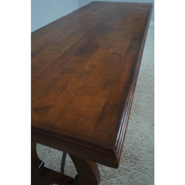 Century Continental Style Console Library Table For Sale - Image 9 of 12