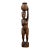 Vintage African Wood Carving: Woman Balancing Water Jug For Sale