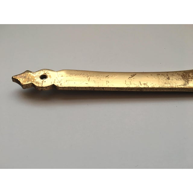 Heavy Cast Brass Applique Header for architectural or furniture application in the design styles of Traditional English,...