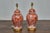 Early 21st Century Pair of Red and White Porcelain Dragon Temple Jar Table Lamps For Sale - Image 5 of 12