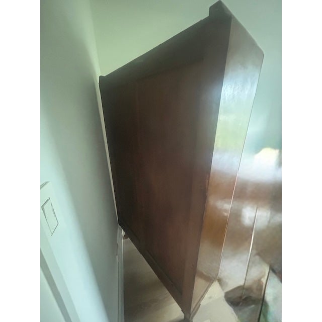 Antique Art Deco Tiger Maple Armoire / Wardrobe, C. 1930s–1940s For Sale - Image 9 of 13
