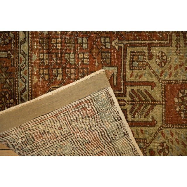 1940s Vintage Persian Karaja Hook & Latch Medallion Wool Rug Runner For Sale In New York - Image 6 of 12