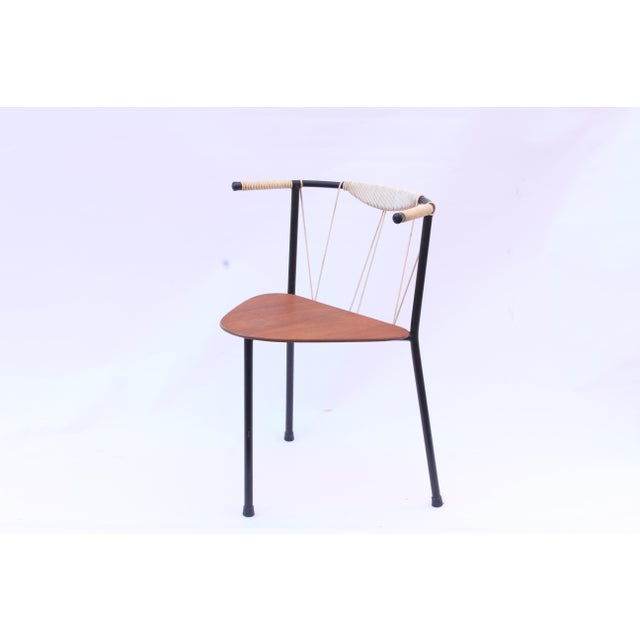 Mid-Century 3-Legged Chair For Sale - Image 4 of 4