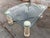 Vintage MCM Modern Glass Steel and Stained Wood Cocktail Coffee Table For Sale - Image 10 of 18