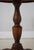 Round Burl Walnut & Mahogany 1 Drawer Pedestal Table For Sale - Image 12 of 17